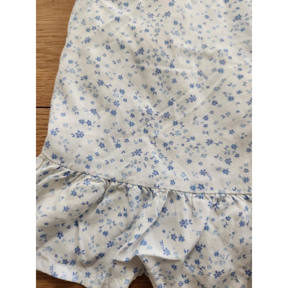 Hollister Blue / White Floral Print Summer Dress Sz XL Sun Cottage Festival - Picture 2 of 8